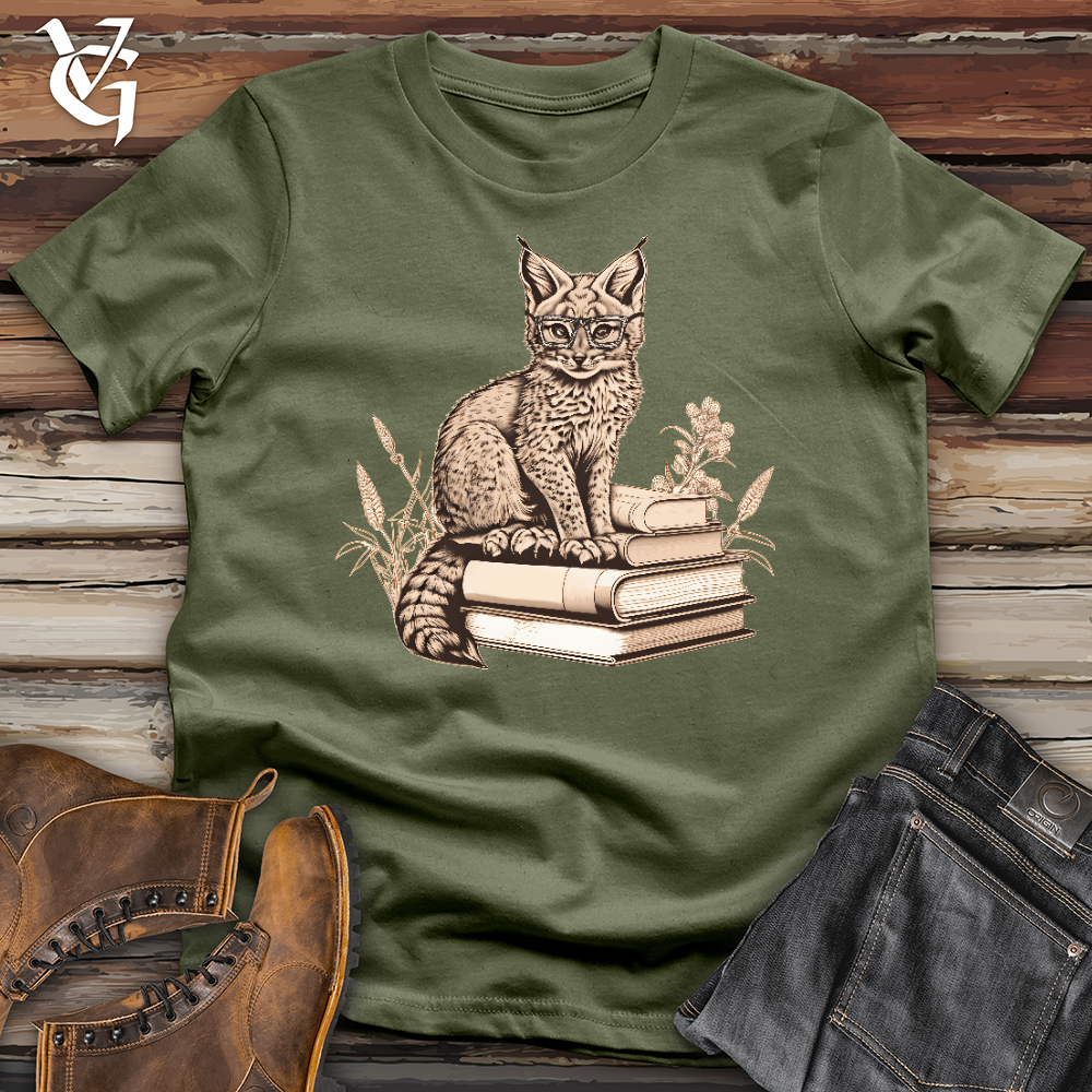 Viking Goods Lynx Book Keeper Softstyle Tee Military Green / L