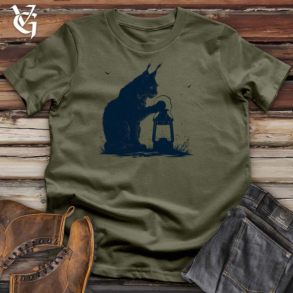 Viking Goods Lynx Lantern Guardian Cotton Tee Military Green / L