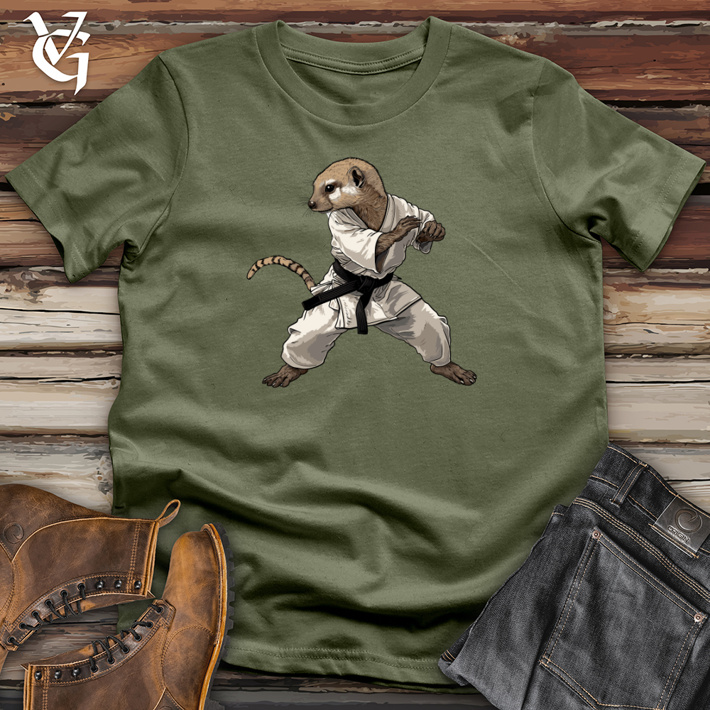 Viking Goods Meerkat Martial Arts Softstyle Tee Military Green / L