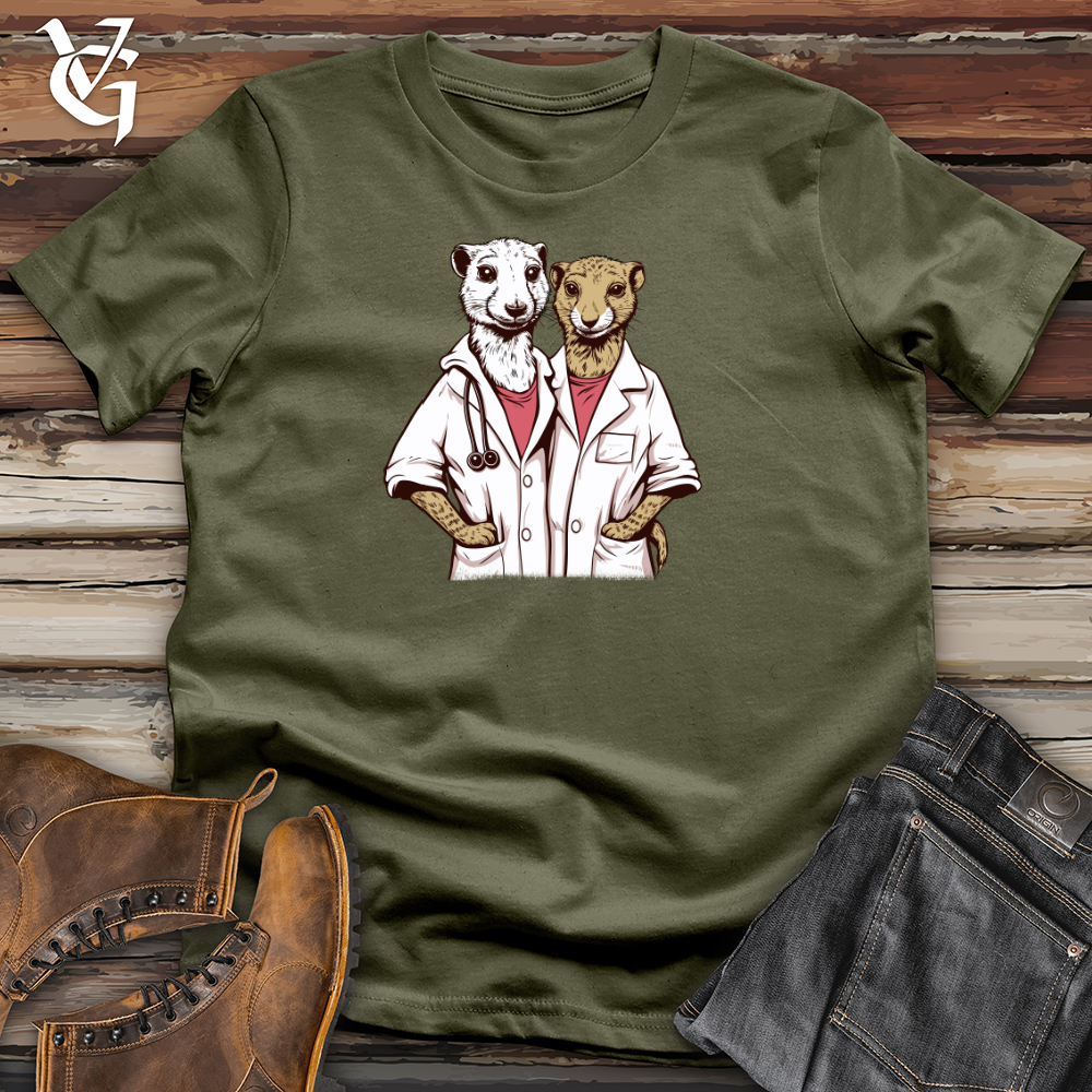 Viking Goods Meerkats Medical Team Cotton Tee Military Green / L