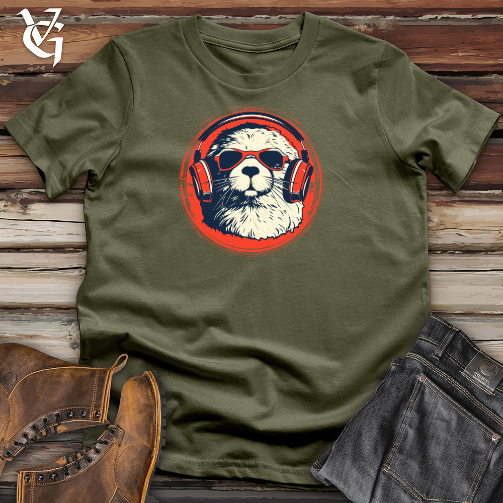 Viking Goods Melodic Beaver Vibe Cotton Tee Military Green / L