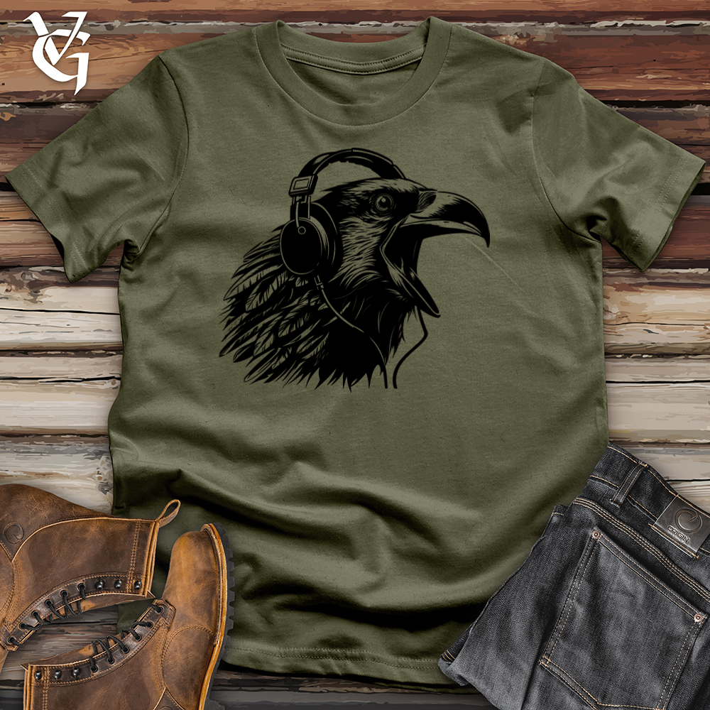 Viking Goods Mic- Check Raven Beats Cotton Tee Military Green / L