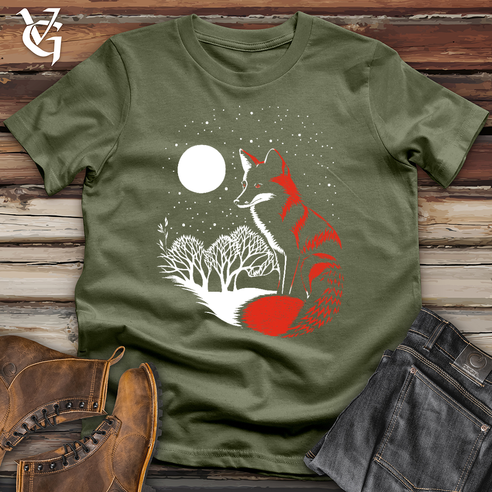 Viking Goods Moonlit Fox Softstyle Tee Military Green / L
