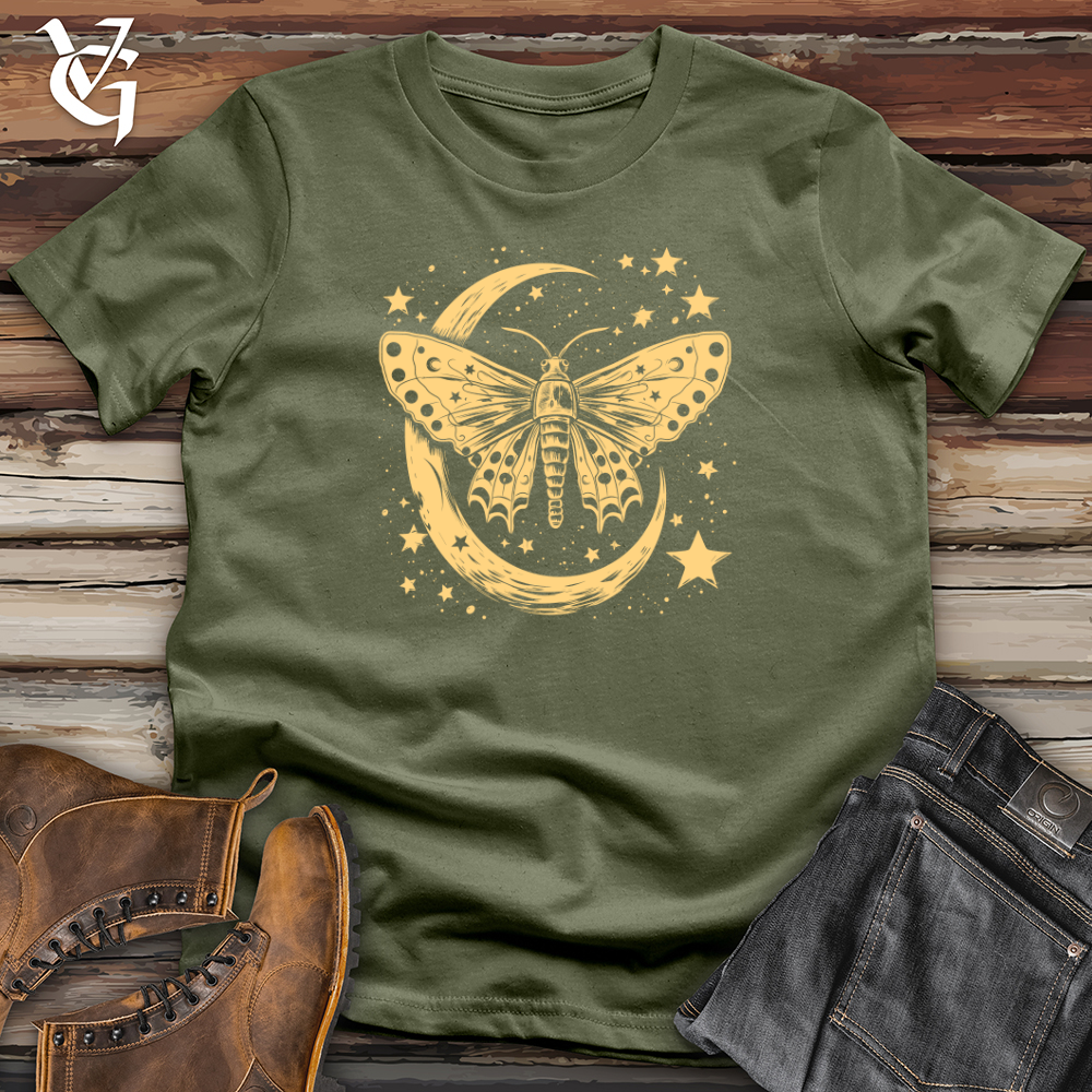 Viking Goods Moth Lunar Dreams Softstyle Tee Military Green / L