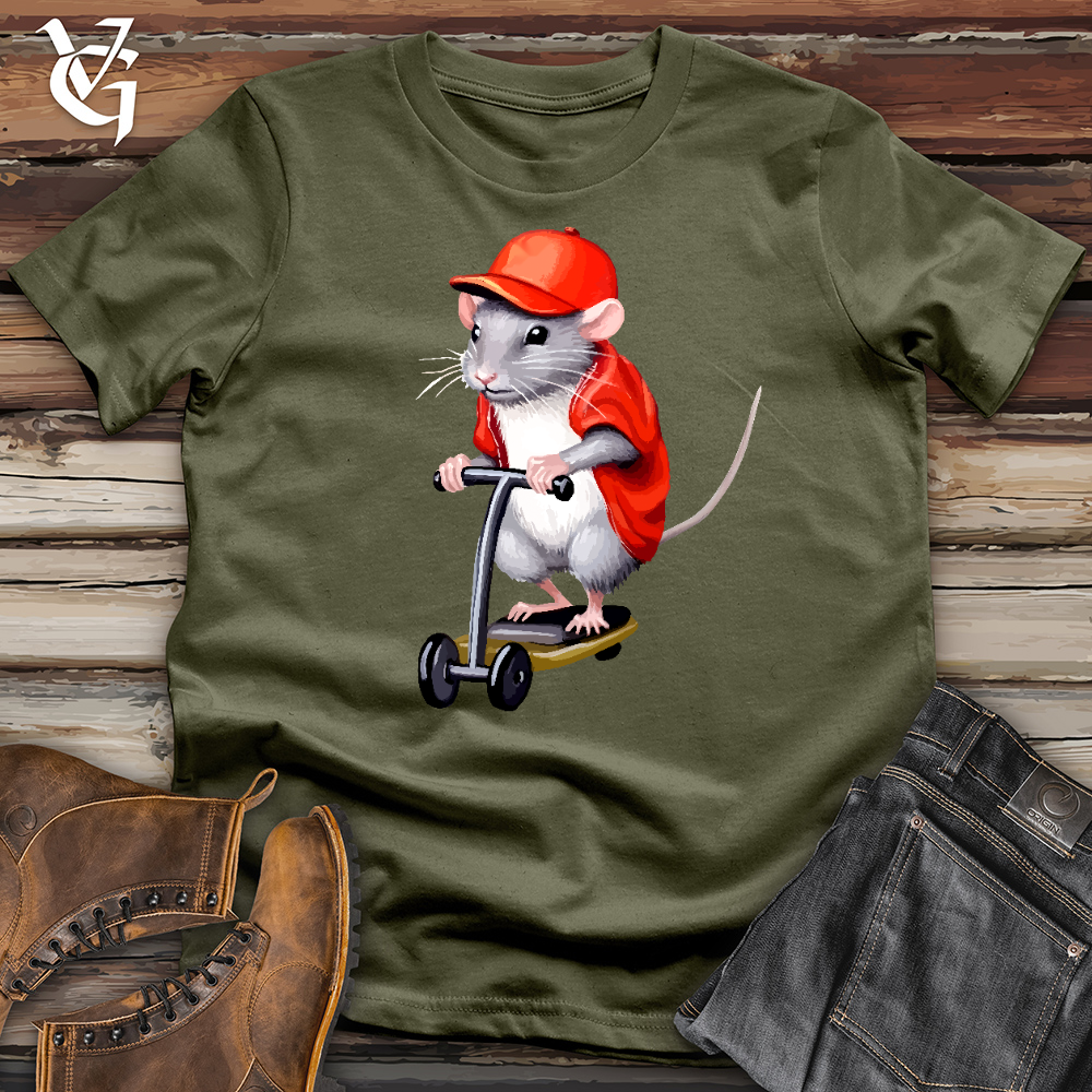 Viking Goods Mouse Scoot Cotton Tee Military Green / L