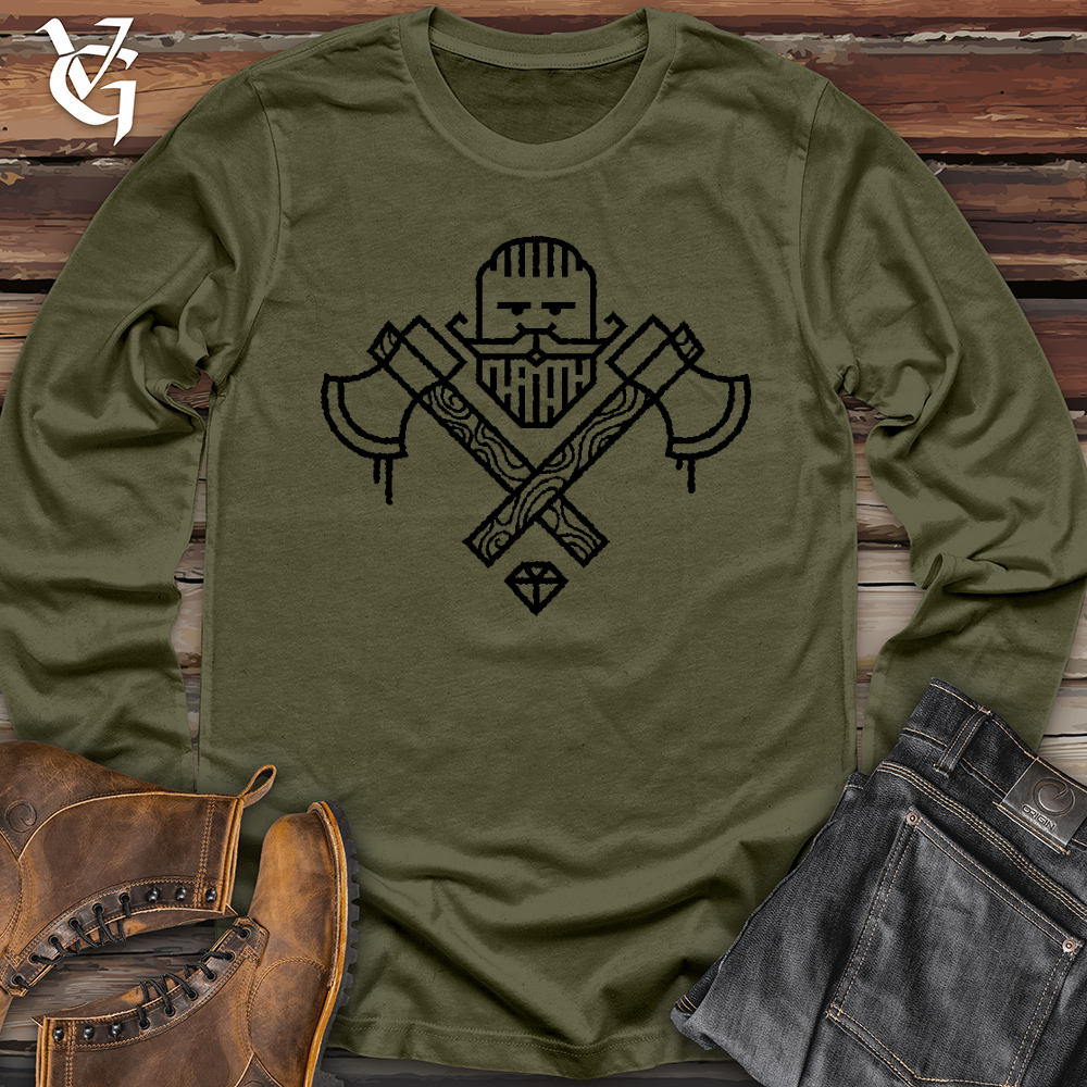 Viking Goods Mr. Axe Long Sleeve Military Green / L