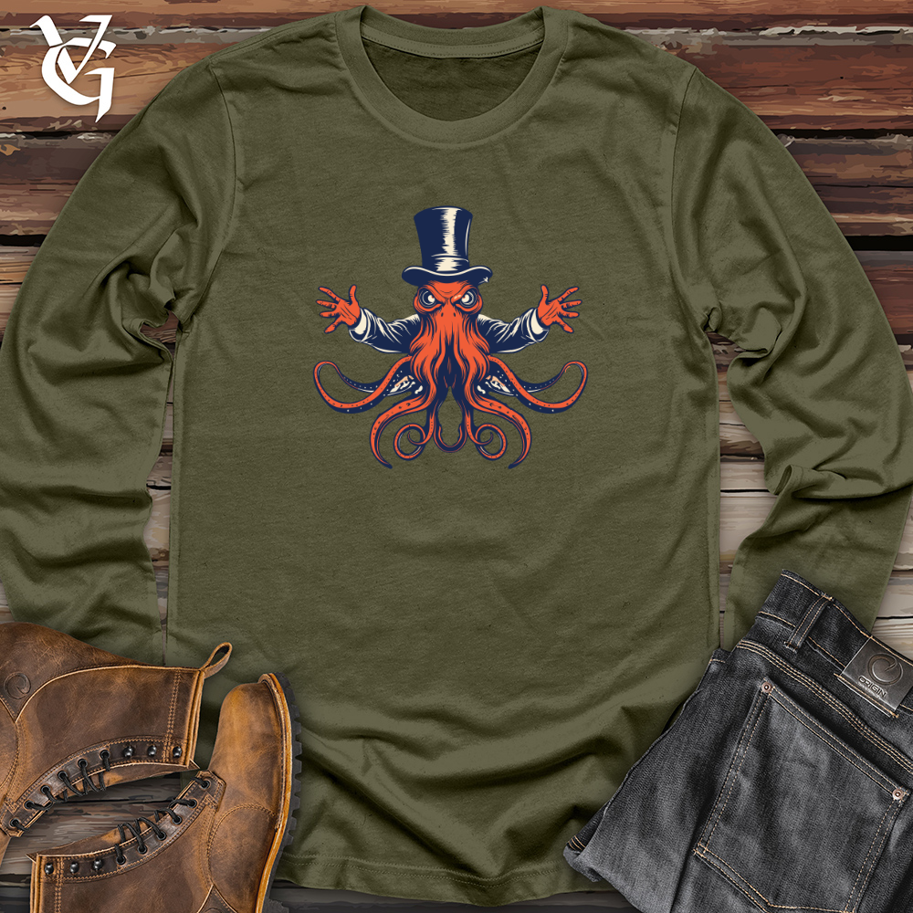 Viking Goods Mystical Cephalopod Long Sleeve Military Green / L