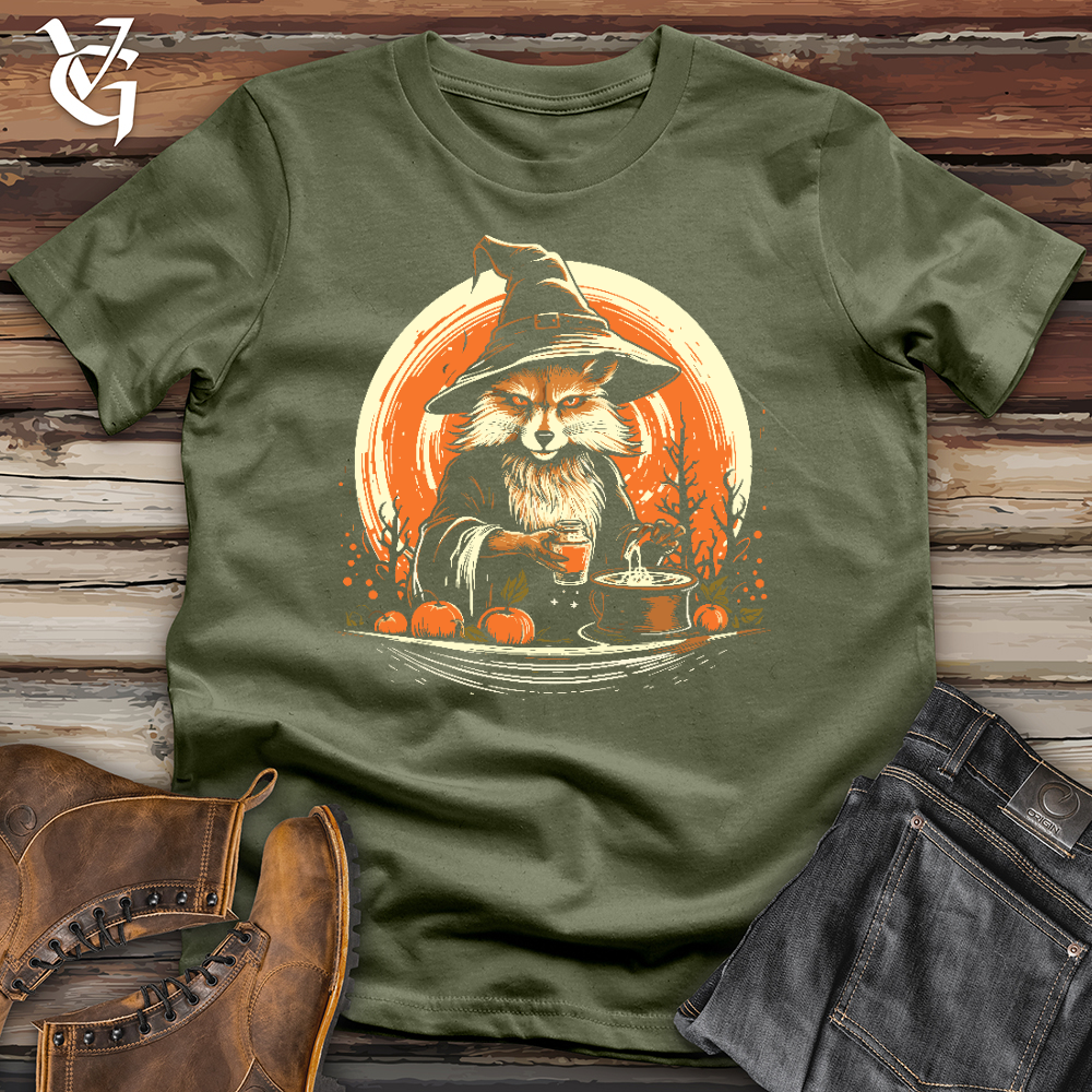 Viking Goods Mystical Cider Fox Softstyle Tee Military Green / L