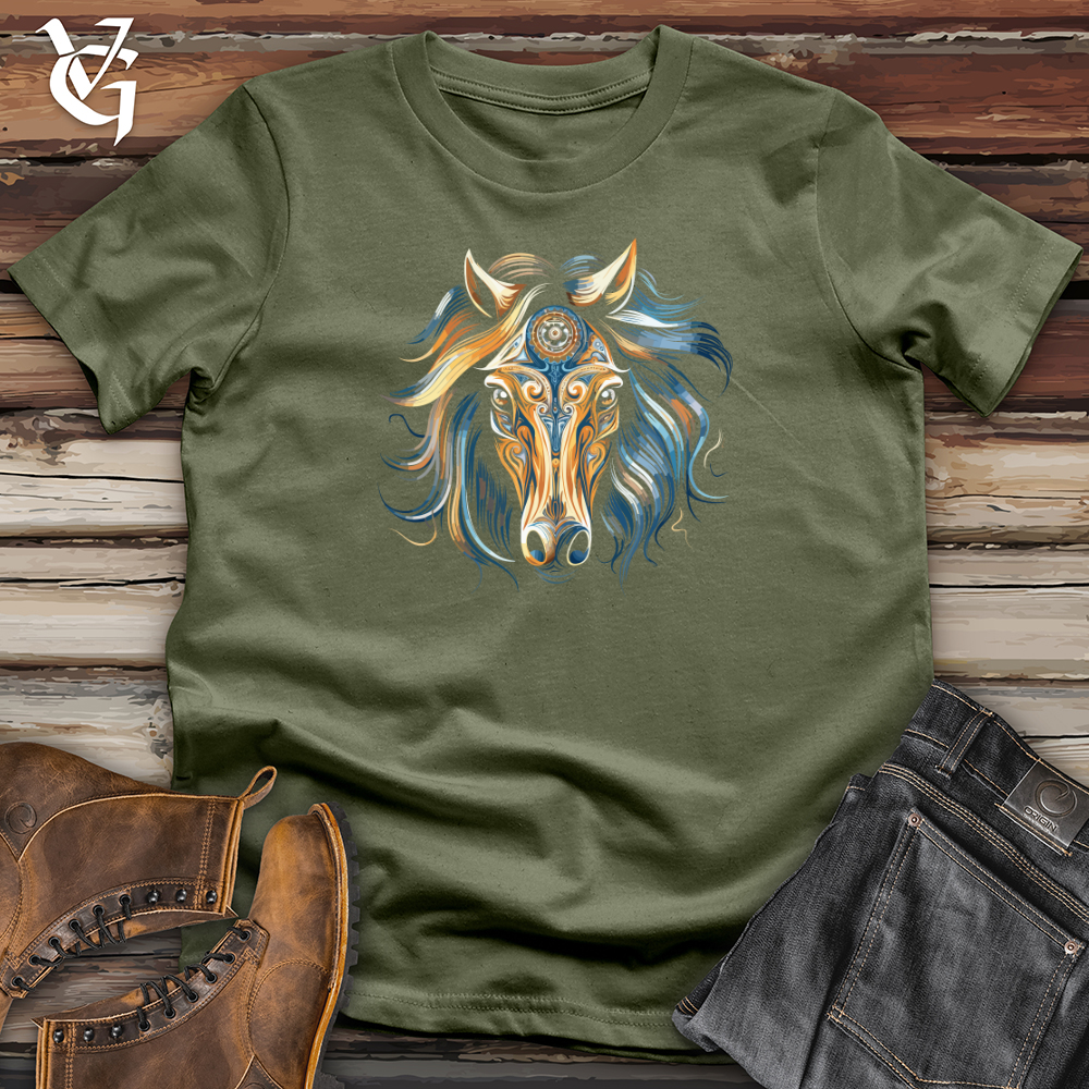 Viking Goods Mystical Equine Vision Softstyle Tee Military Green / L