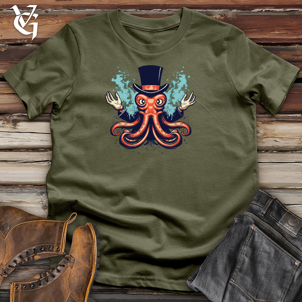 Viking Goods Mystical Octopod Cotton Tee Military Green / L