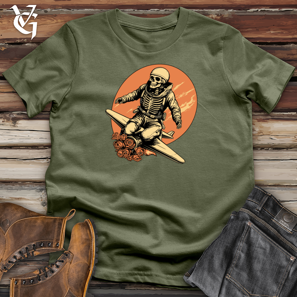 Viking Goods Nostalgic Aviator Ace Softstyle Tee Military Green / L