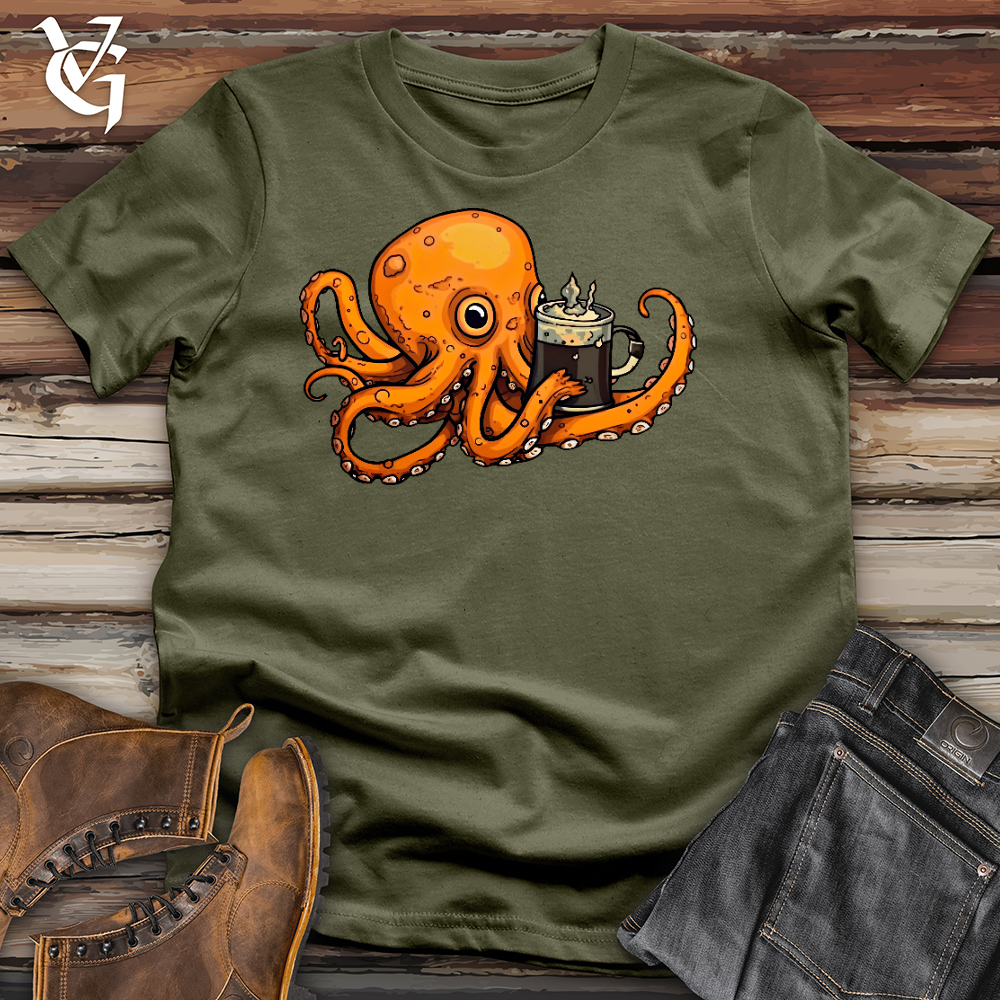 Viking Goods Octo Barista Cotton Tee Military Green / L