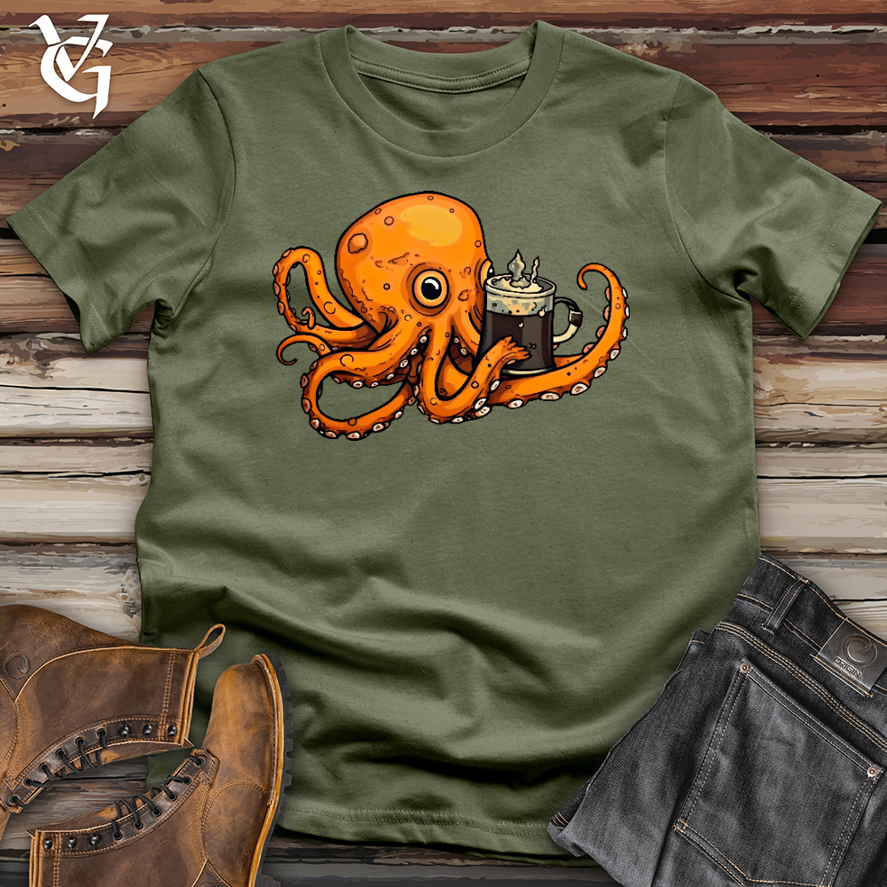 Viking Goods Octo Barista Softstyle Tee Military Green / L
