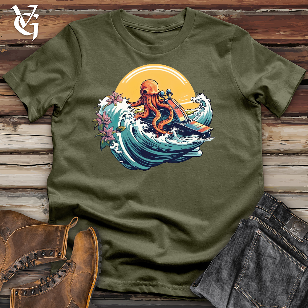 Viking Goods Octo Jet Ski Cotton Tee Military Green / L