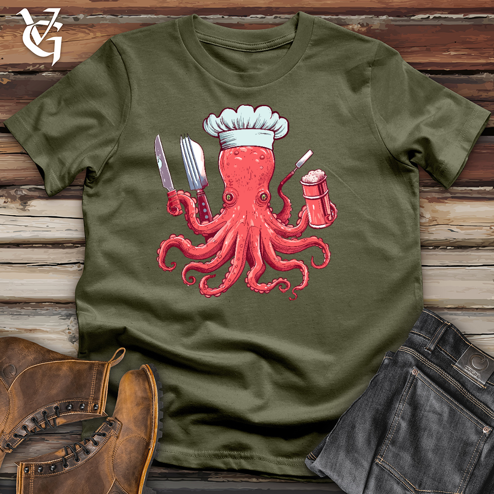 Viking Goods Octochef Cotton Tee Military Green / L