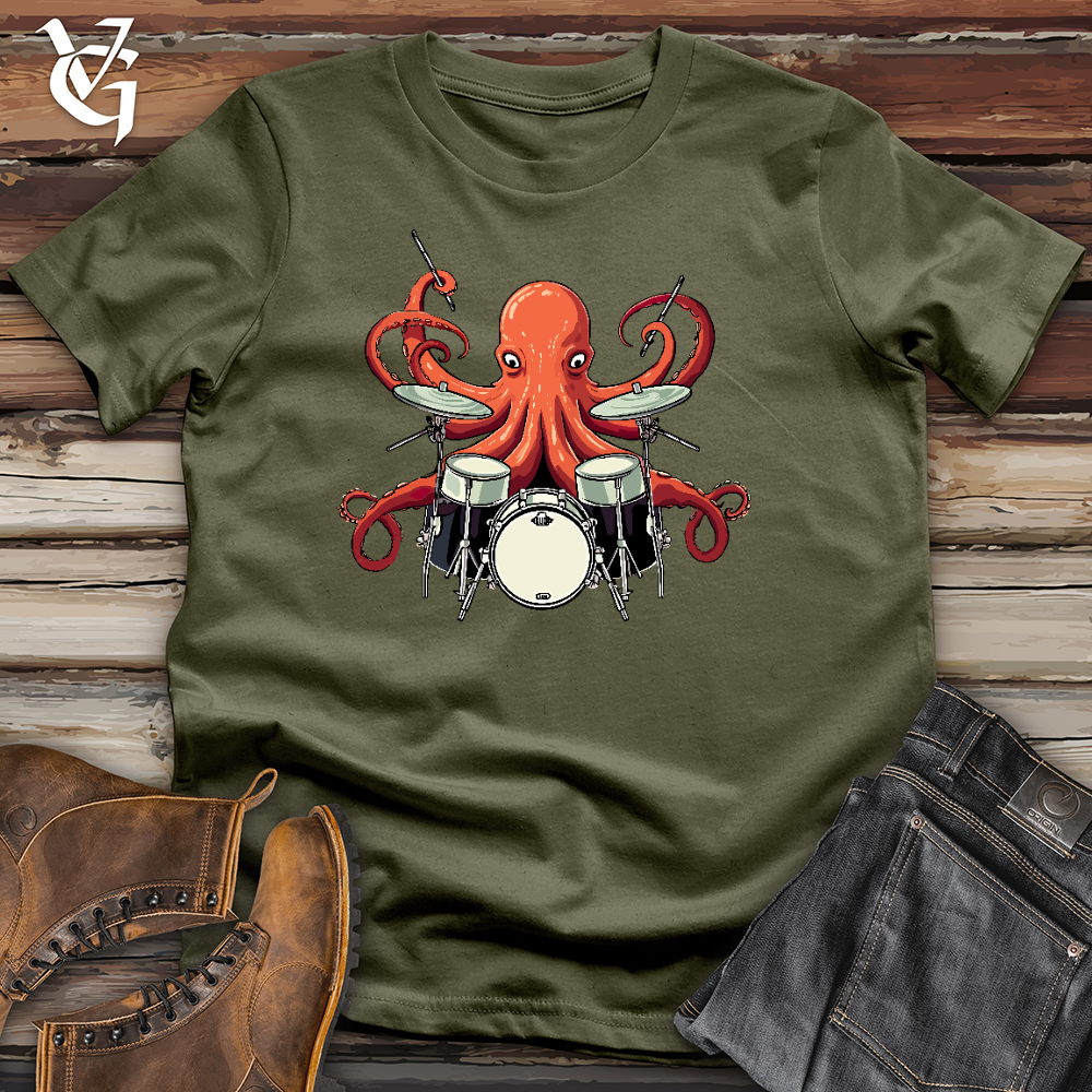 Viking Goods Octodrummer Cotton Tee Military Green / L