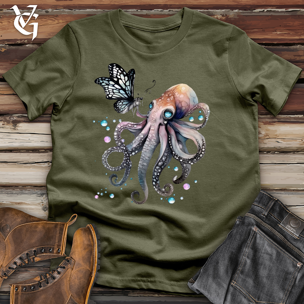 Viking Goods Octopus Butterfly Cotton Tee Black / L