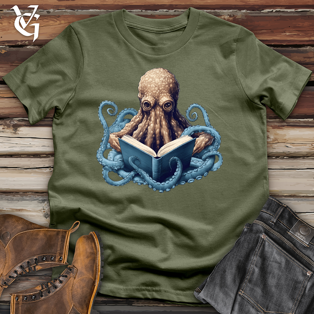 Viking Goods Octopus Professor Softstyle Tee Military Green / L
