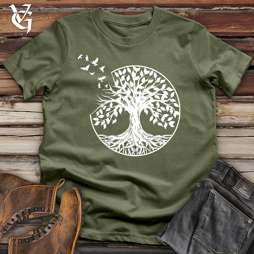 Viking Goods One With the Forest Softstyle Tee Military Green / L