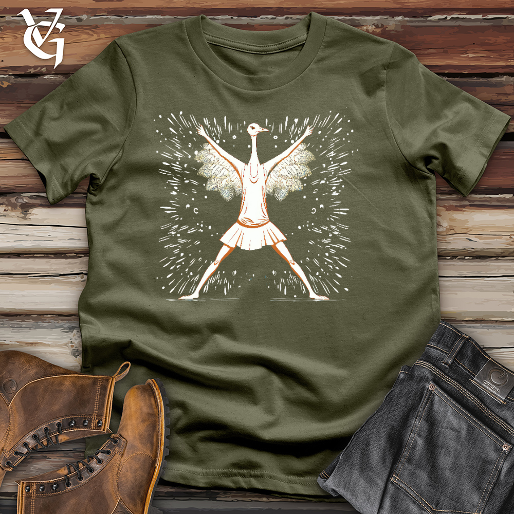 Viking Goods Ostrich Yoga Instructor Cotton Tee Military Green / L