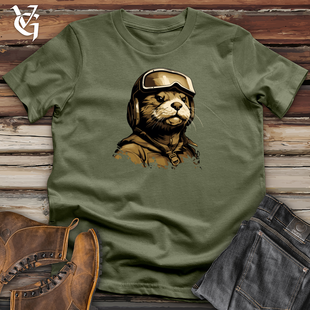 Viking Goods Otter Army Helmeted Prowess Softstyle Tee Military Green / L