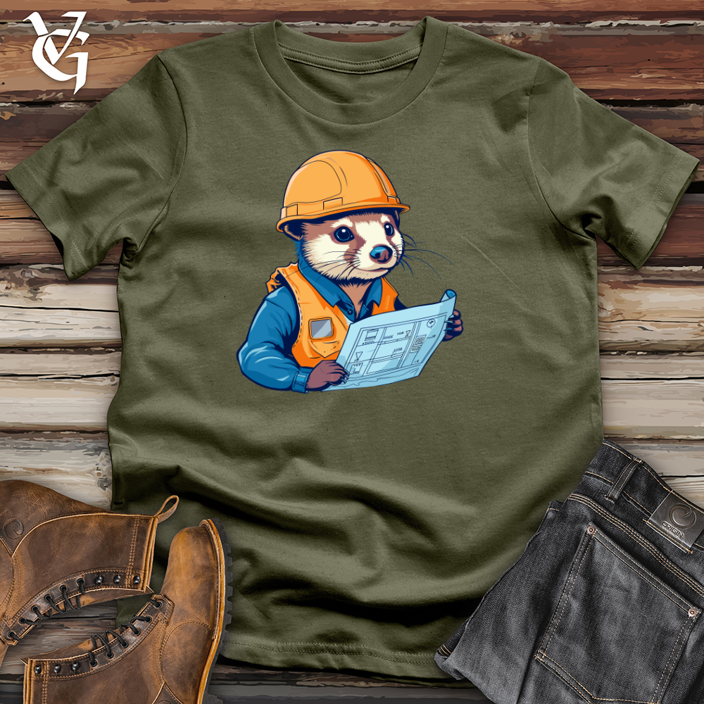 Viking Goods Otter Construction Manager Cotton Tee Military Green / L