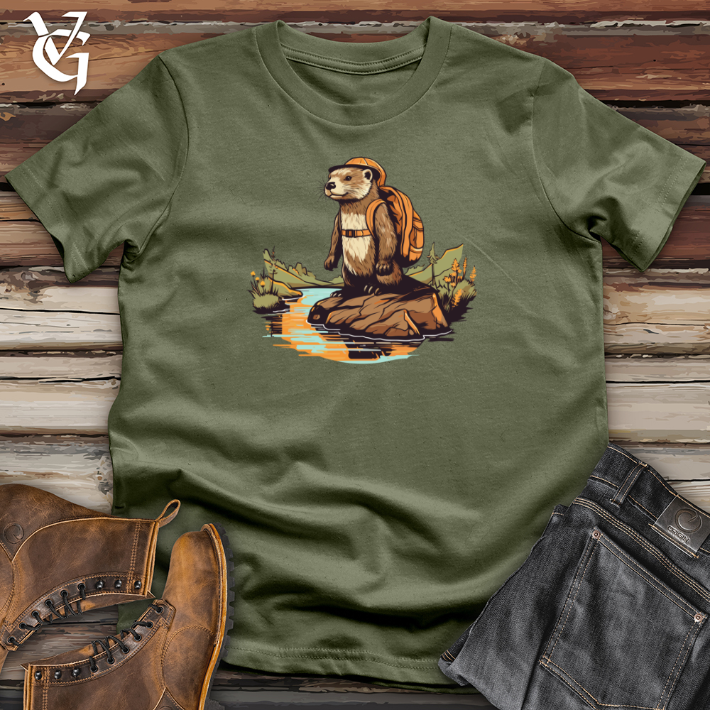 Viking Goods Otter Outdoor Hiking Expedition Softstyle Tee Military Green / L