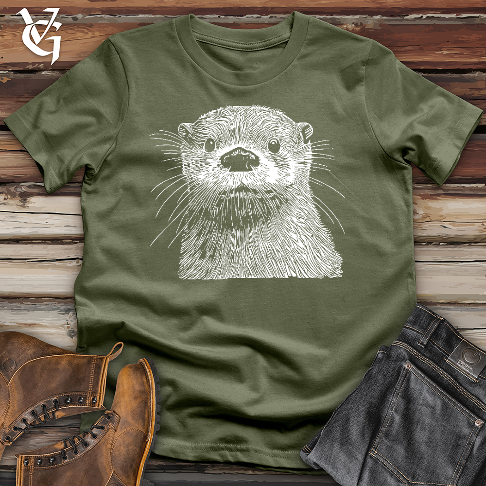 Viking Goods Otter Softstyle Tee Military Green / L