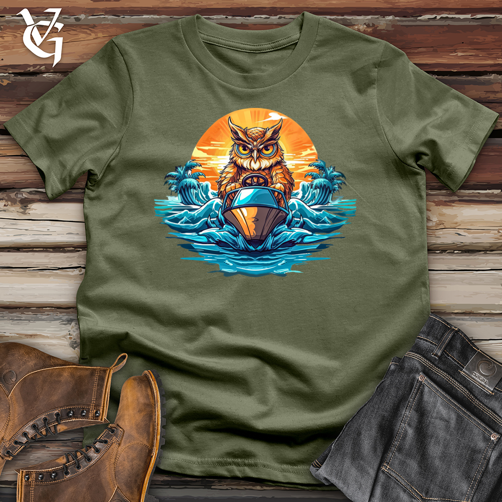 Viking Goods Owl Boating Softstyle Tee Military Green / L