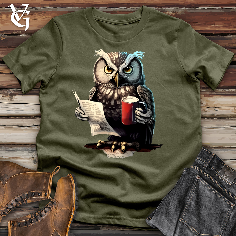 Viking Goods Owl Boss Cotton Tee Military Green / L