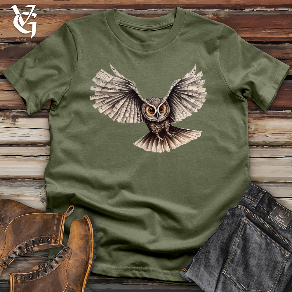 Viking Goods Owl Orbiter Softstyle Tee Military Green / L