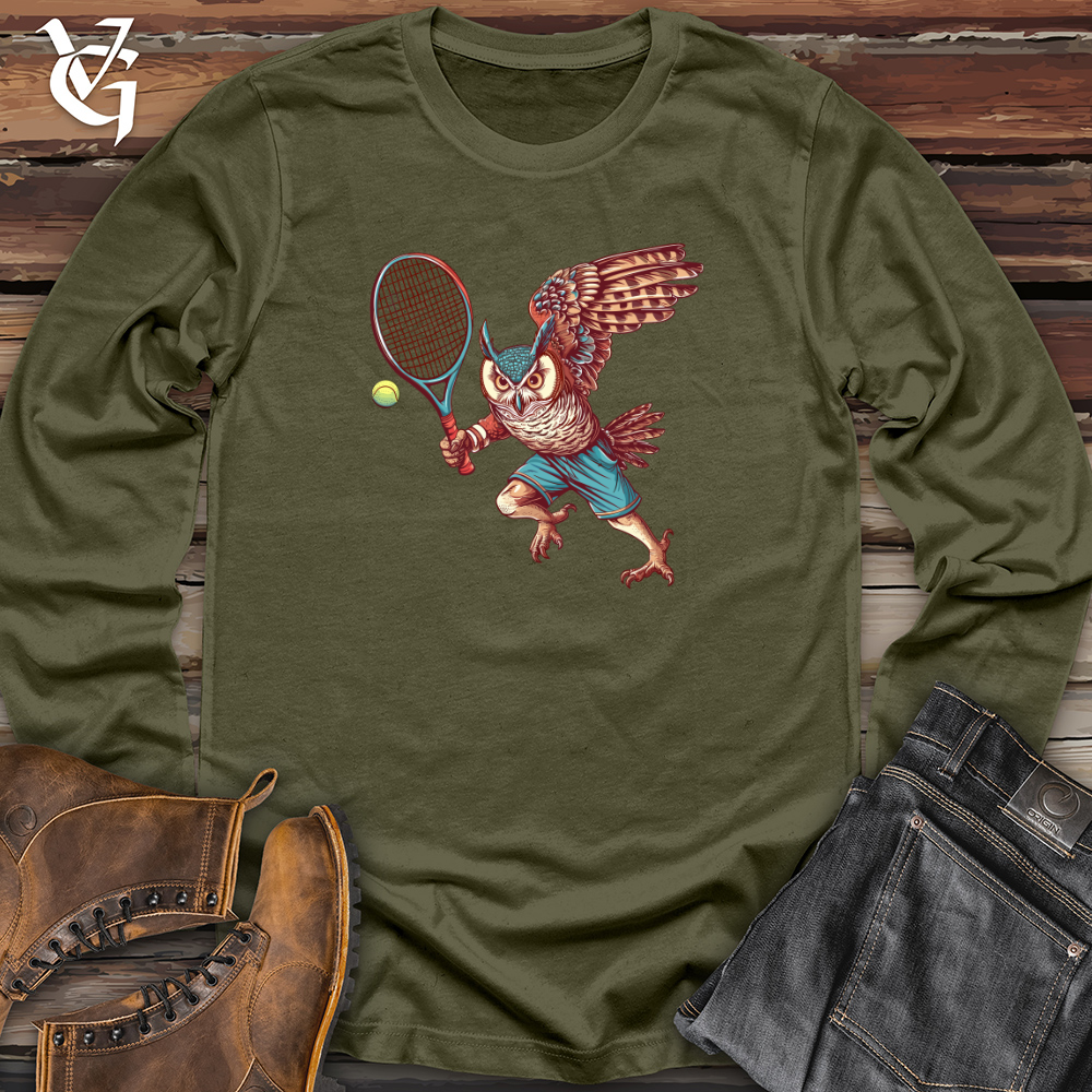 Viking Goods Owl Tennis Champion Long Sleeve Military Green / L