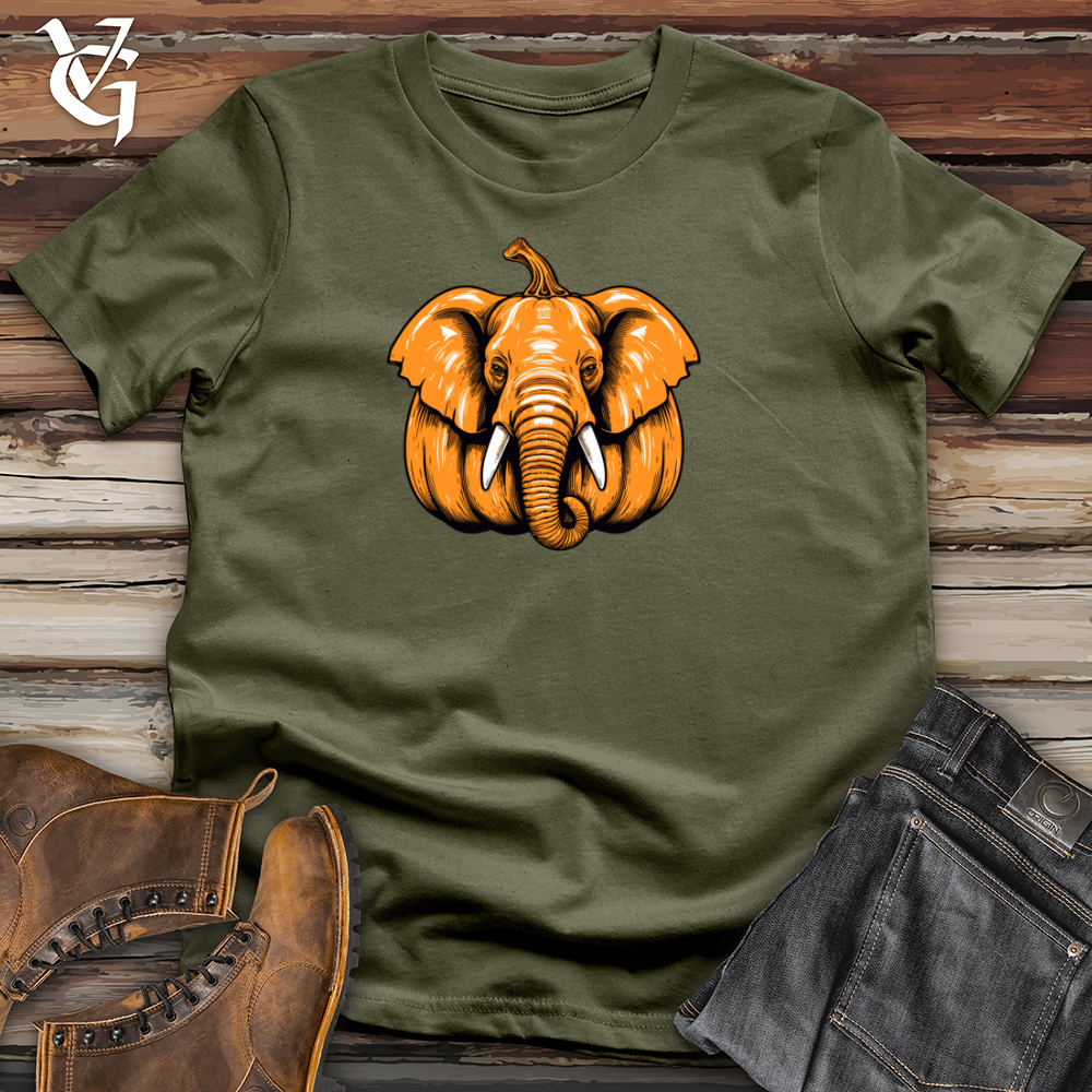 Viking Goods Pachyderm Pumpkin Cotton Tee Military Green / L