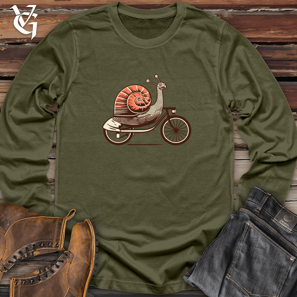 Viking Goods Pedal Powered Escargot Long Sleeve Military Green / L