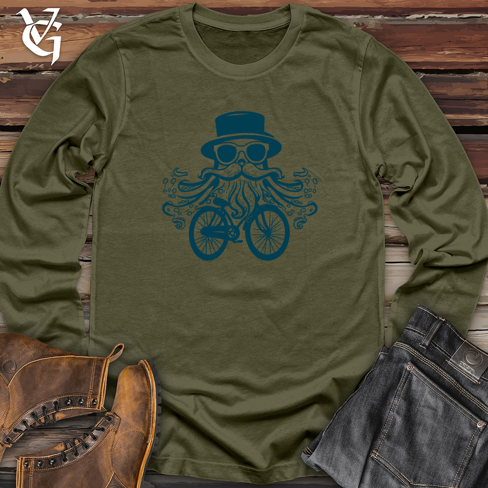 Viking Goods Pedaling Tentacles Long Sleeve Military Green / L