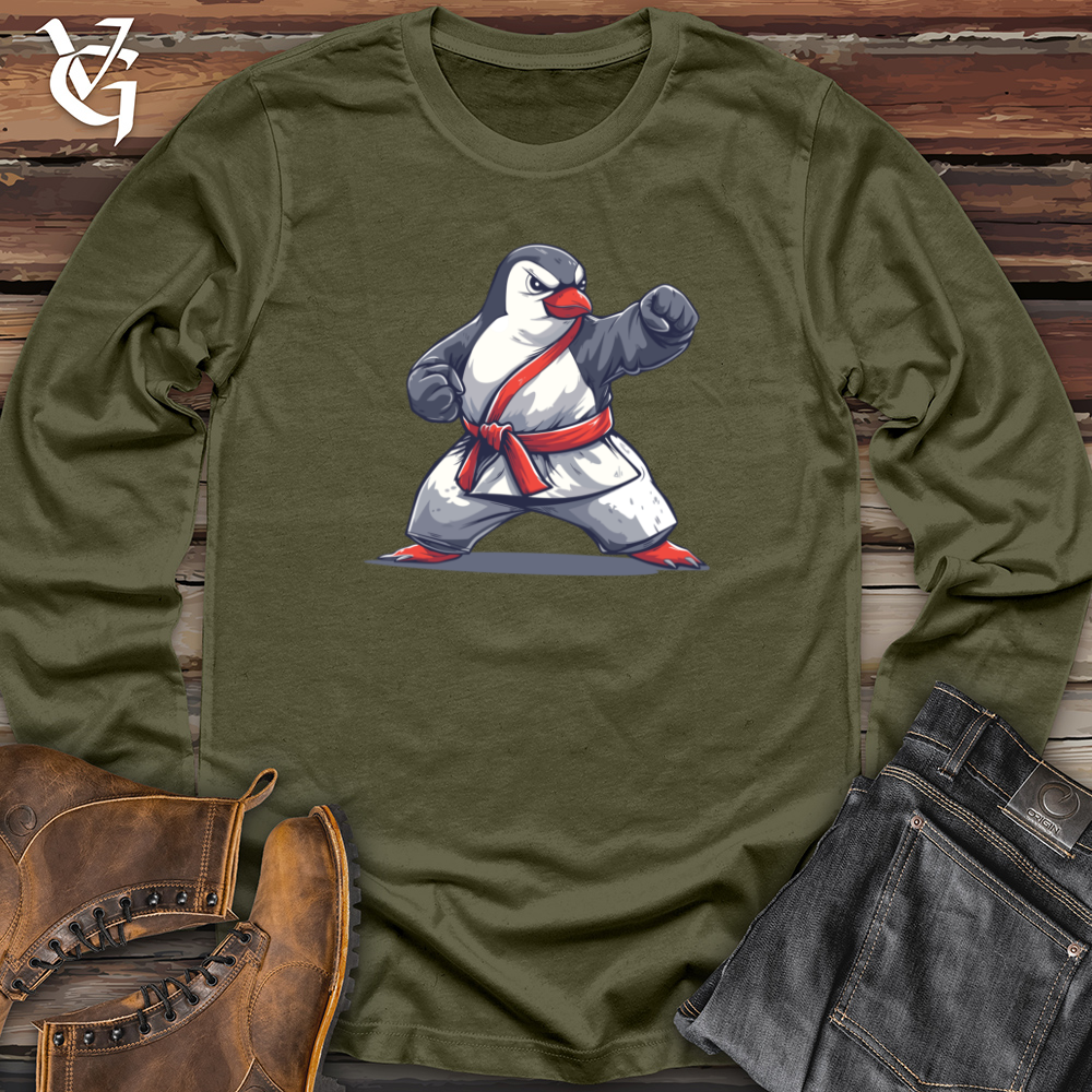 Viking Goods Penguin Karate Master Long Sleeve Military Green / L