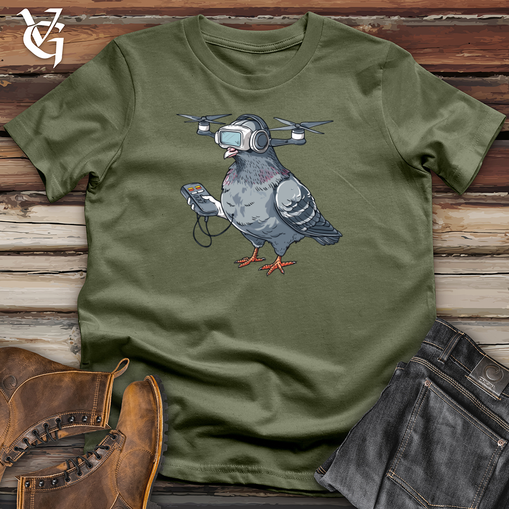 Viking Goods Pigeon Drone Pilot Softstyle Tee Military Green / L