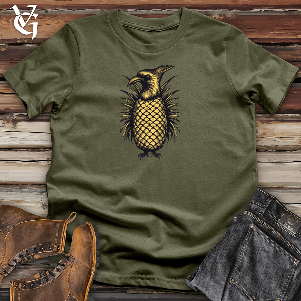 Viking Goods Pineapple Raven Cotton Tee Military Green / L