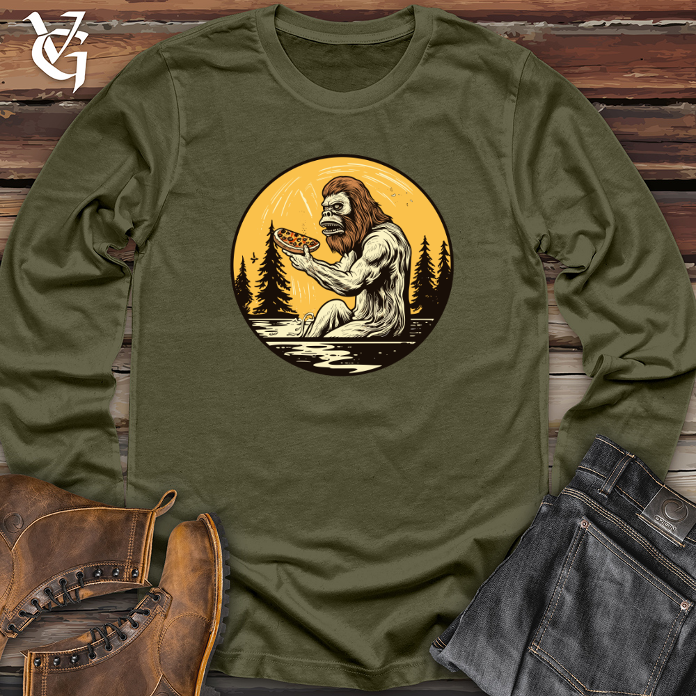 Viking Goods Pizzafoot Feast Long Sleeve Military Green / L