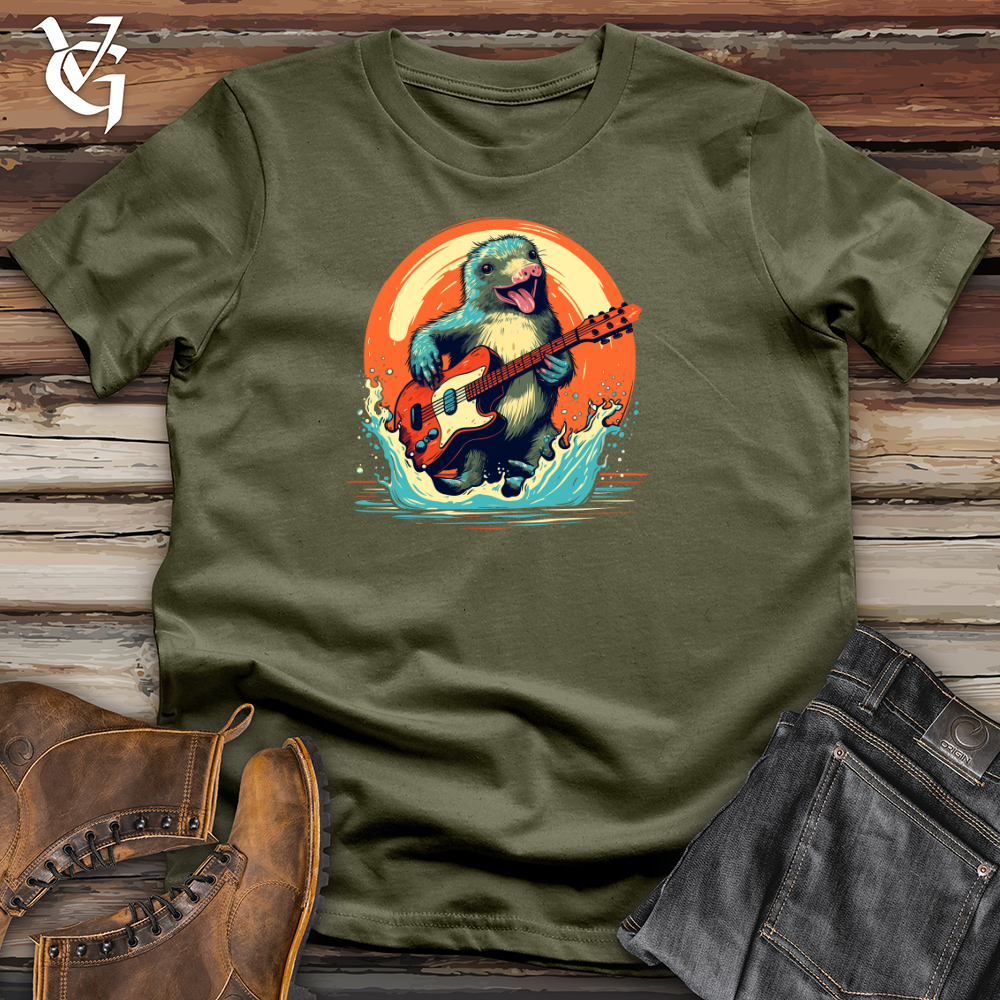 Viking Goods Platypus Aquatic Guitar Cotton Tee Military Green / L