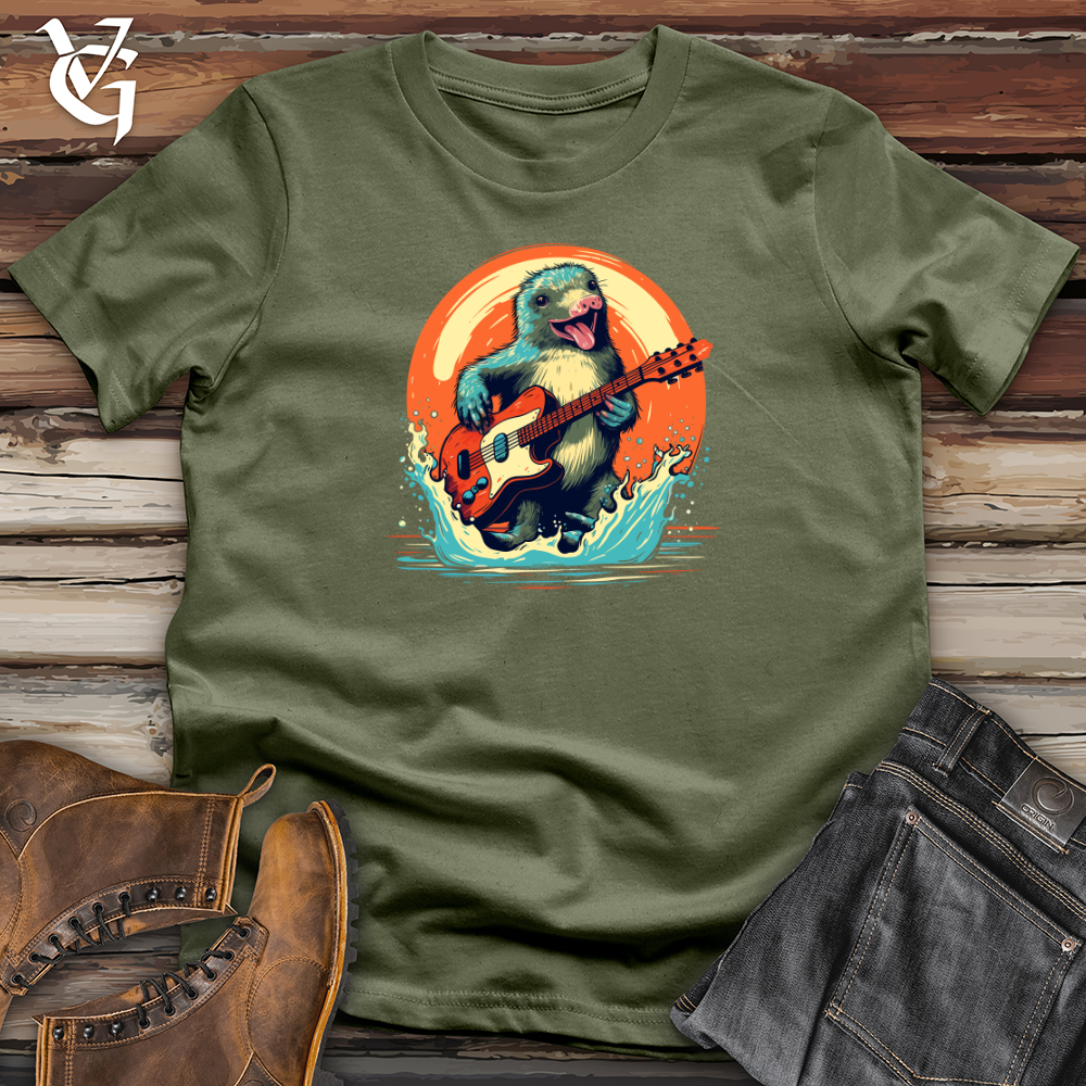 Viking Goods Platypus Aquatic Guitar Softstyle Tee Military Green / L