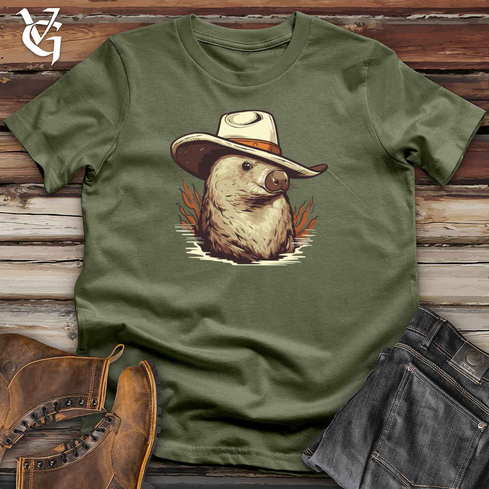 Viking Goods Platypus Cowboy Softstyle Tee Military Green / L
