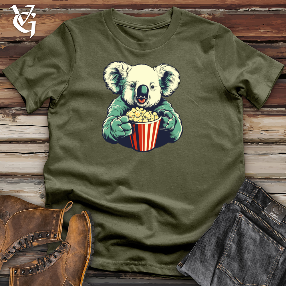 Viking Goods Popcorn-Munching Koala Cotton Tee Military Green / L