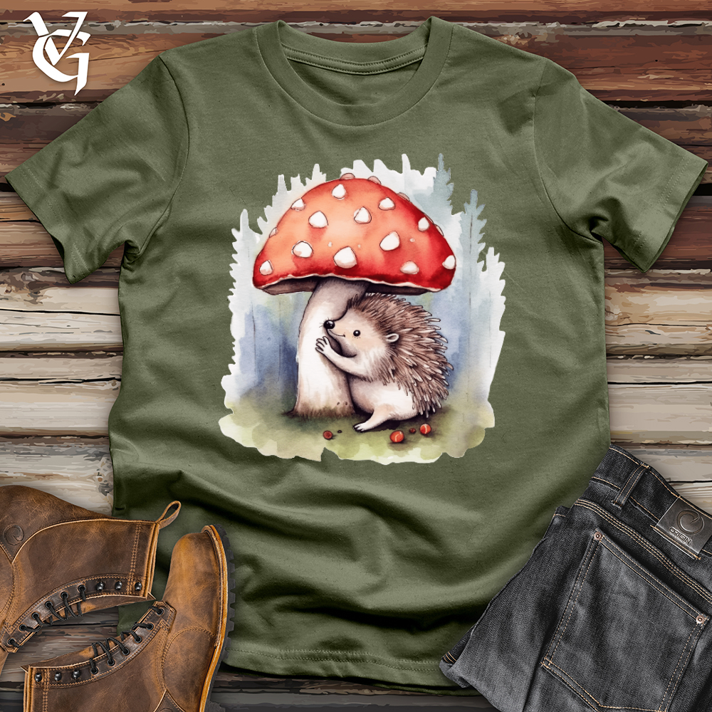 Viking Goods Porcupine Hugging Mushroom Softstyle Tee Military Green / L