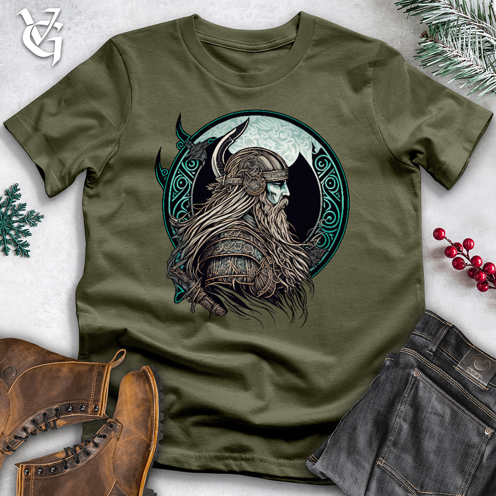 Viking Goods Prepared For Battle Cotton Tee Military Green / L