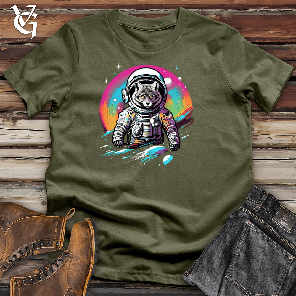 Viking Goods Raccoon Astronaut Adventure Cotton Tee Military Green / L