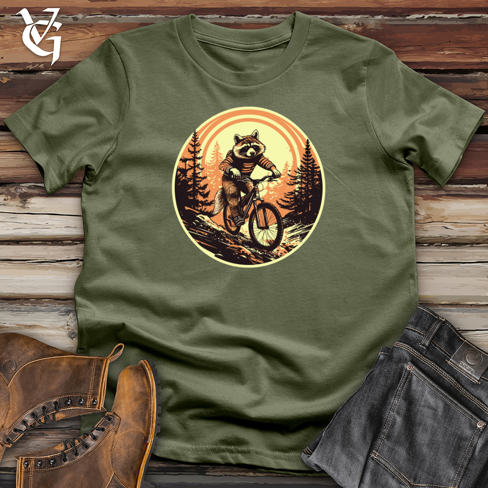 Viking Goods Raccoon Trail Rider Softstyle Tee Military Green / L