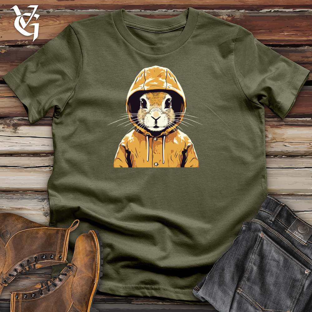 Viking Goods Rainy Rabbit Retro Cotton Tee Military Green / L