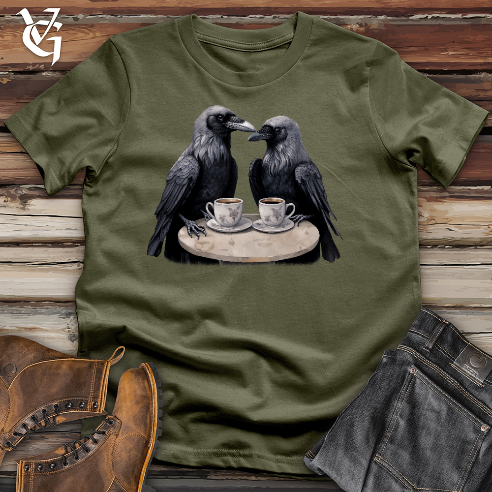 Viking Goods Raven Coffee Date Cotton Tee Military Green / L