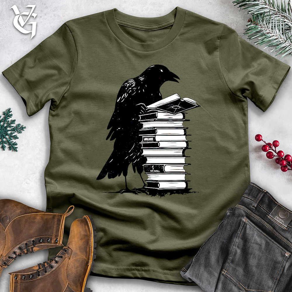 Viking Goods Raven Homework Cotton Tee Military Green / L